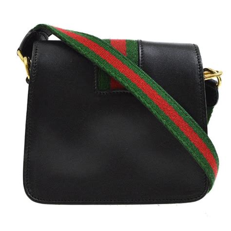 gucci ladies sling bag|Gucci crossbody with striped strap.